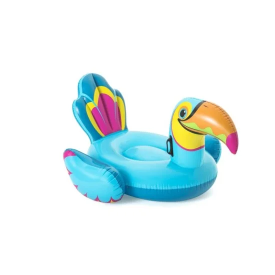 Bestway 2.07m x 1.50m tipsy toucan ride-on (contents:1 ride-on, repair patch)